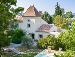 Historic stone farmhouse and manor tower of our boutique guesthouse in Occitanie