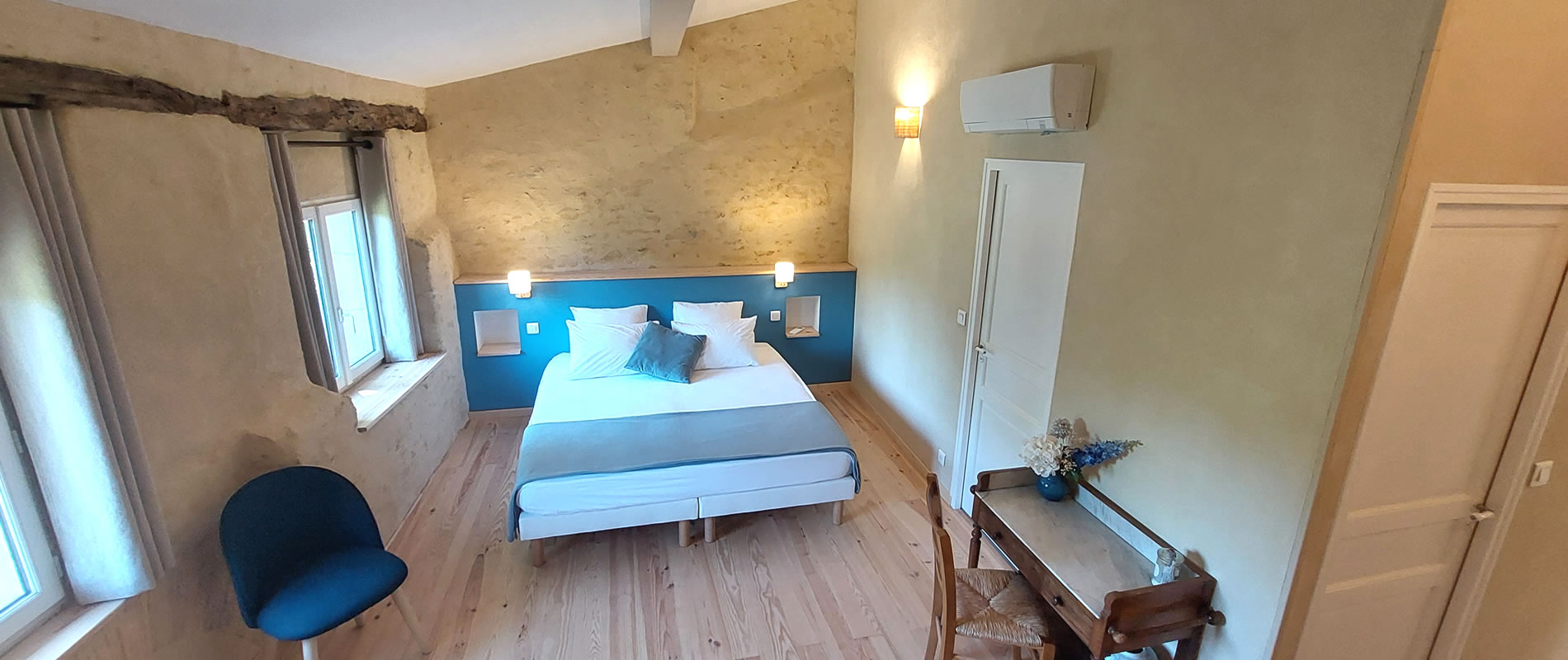 Une chambre douce et lumineuse pour 2 à 3 personnes, près du Canal du Midi